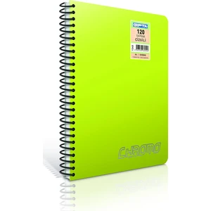 Chromo (A4) 120 Yp. PP Kapak Spiralli Defter - Kareli (1341)