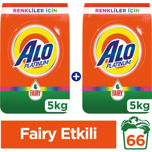 Platinum Toz Çamaşır Deterjanı Fairy Etkili Renkliler İçin 5kg + 5kg