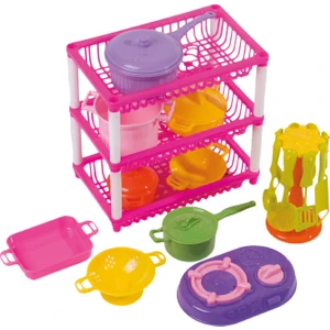 Güçlü Toys Mutfak Sepeti 3 Katlı Oyun Seti