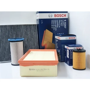 + Waben Bosch Vw Golf 7 1.6 Tdi Filtre Bakım Seti 2013-2017 Waben Karbonlu 4''lü