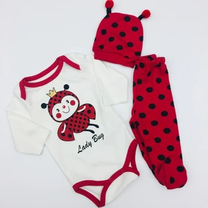 Kız Bebek Uğurböceği Body Takım
