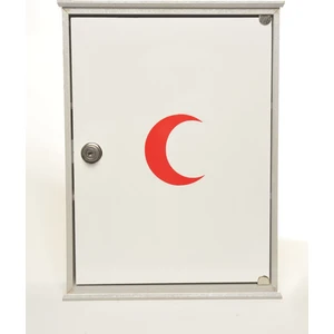 Kilitli Ahşap Ecza Dolabı