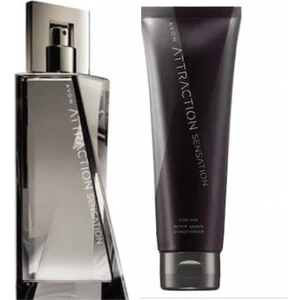 Attraction Sensation 75 ml Erkek Parfümü ve Avon Attraction Sensation 100 ml Traş Sonrası Losyonu