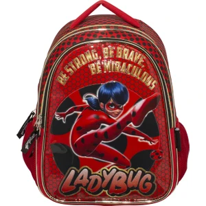 Ümit Çanta Miraculous Ladybug Simli Ilkokul Kız Çocuk Sırt Çantası 2136