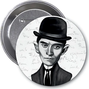 Franz Kafka (Karikatür) - Rozet