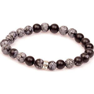 Taş Sandığı Obsidyen Taşı Bileklik ( 8 Mm )