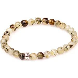 Taş Sandığı Prehnite Taşı Bileklik ( 6 Mm )