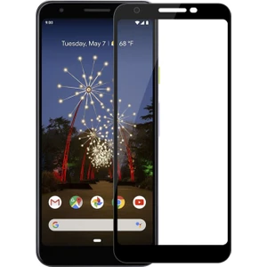 Google Pixel 3A Xl Tam Kaplayan Çerçeveli Tempered Ekran Koruyucu - Siyah