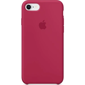 Apple iPhone 7/8 Kamelya (Camellia) Silikon Kılıf Kauçuk Arka Kapak Gül Kırmızısı
