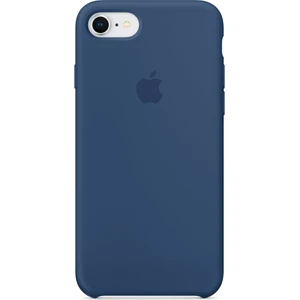 Apple iPhone 7/8 Kamelya (Camellia) Silikon Kılıf Kauçuk Arka Kapak Mavi