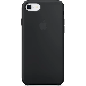 Apple iPhone 7/8 Kamelya (Camellia) Silikon Kılıf Kauçuk Arka Kapak Siyah