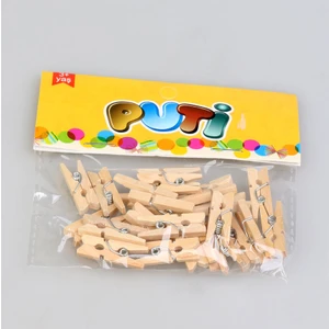 Puti Mini Ahşap Mandal 24 Lü