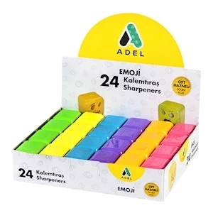 Emojı Çiftlı Kalemtras Boy 24 Lü