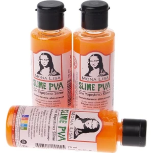 Sıvı Yapıştırıcı Slime Fosforlu Turuncu 70Ml 12'Li