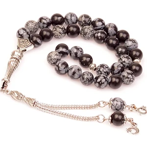 Taş Sandığı Obsidyen Taşı Tesbih ( 8 Mm )
