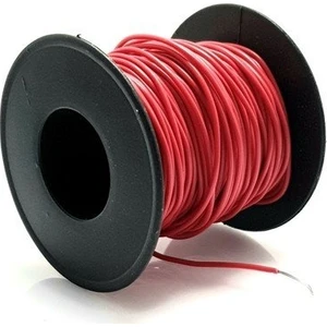 0.22MM 20MT Çok Damarlı Kırmızı Montaj Kablosu