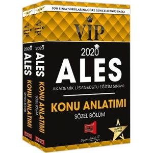 Yargı Yayınevi 2020 ALES VIP Sayısal-Sözel Bölüm Konu Anlatımı 2 Cilt