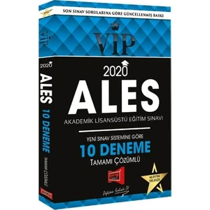 Yargı Yayınevi 2020 ALES VIP Sınav Sistemine Göre Çözümlü 10 Fasikül Deneme