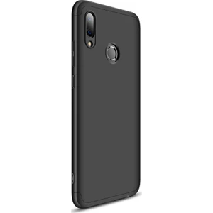 Huawei Y7 2019 Kılıf Double Dip 360 Protective Siyah