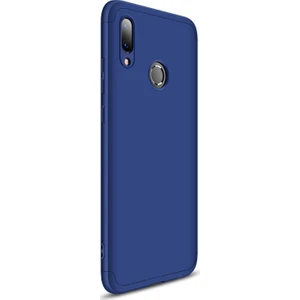 Huawei Y7 Prime 2019 Kılıf Double Dip 360 Protective Lacivert