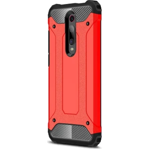 Xiaomi Mi 9T Kılıf Rugged Armor Kırmızı