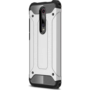 Xiaomi Mi 9T Kılıf Rugged Armor Gümüş