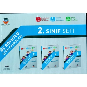 Zeka Küpü Üç Boyutlu Soru Bankaları Seti 2. Sınıf - 2019