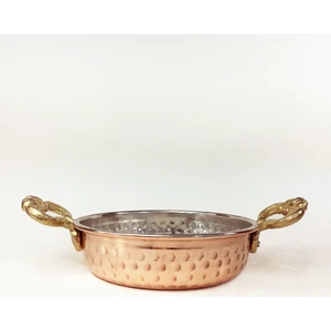 Anadolu El Dövmesi Bakır Tava Sahan 18Cm