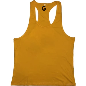 Top Glory Fitness Gym Tank Top Atlet Sporcu Atleti Sarı 5030