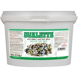 Koyu Renkli Çakıl Taşı Çikolata Draje 2,5 kg