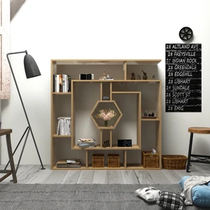 Labrina Kitaplık Safir Meşe