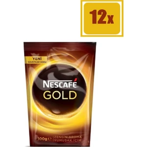 Nescafe Gold Kahve Ekonomik Paket 100 gr 12'li Set