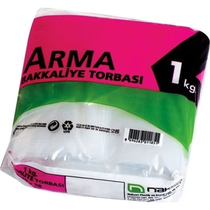 Naksan Arma Şeffaf Bakkaliye ve Kuruyemiş Torbası  25X42 (3'lük)