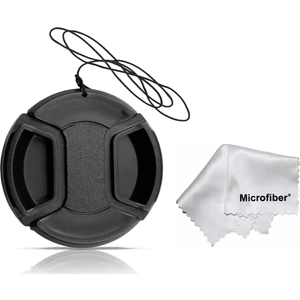 - 58mm Filtre Çapına Sahip Lensler Için Lens Objektif Kapağı Kapak Bağcıklı
