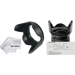 Canon 100D 200D 250D 1000D - 18-55MM Lens Için 58MM Yaprak Parasoley