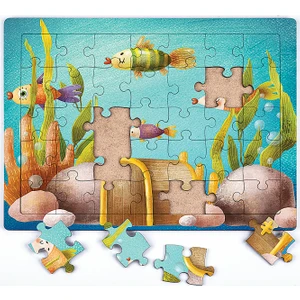 King Of Puzzle Dipteki Hazine Ahşap Puzzle 35 Parça (Xxxv-07)