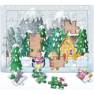 King Of Puzzle Kış Dostları Ahşap Puzzle 35 Parça (Xxxv-12)