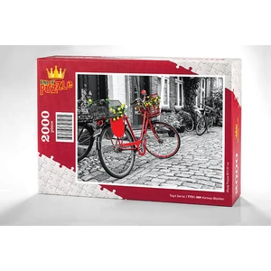 King Of Puzzle Kırmızı Bisiklet Ahşap Puzzle 2000 Parça (TT51-MM)