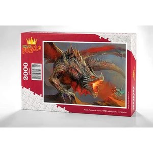 King Of Puzzle Ejderha Ve  Şövalye Ahşap Puzzle 2000 Parça (MF51-MM)