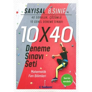 Tudem Yayınları 8. Sınıf Sayısal 10X40 Deneme Sınavı Seti