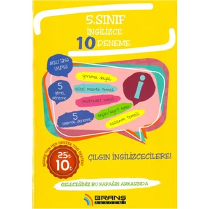 Branş Akedmi 5.Sınıf İngilizce 10 Deneme 2019
