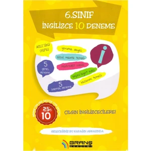 Branş Akademi 6.Sınıf İngilizce 10 Deneme 2019