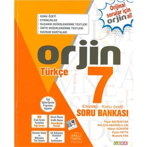 Kurmay Yayınları Gama Orjin 7.Sınıf Türkçe Soru Bankası 2019