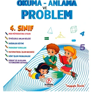 Kumsal Yayınları 4. Sınıf Okuma Anlama Ve Problem 2019