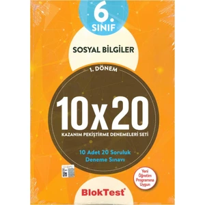 Tudem Yayınları 6. Sınıf Sosyal Bilgiler 10X20 Deneme 2019
