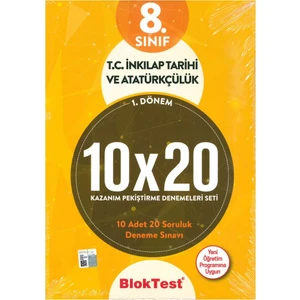 Tudem Yayınları 8. Sınıf İnkilap Tarihi Kap Deneme 10X20 (1. Dönem)