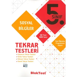 Tudem Yayınları 5. Sınıf Sosyal Bilgiler Tekrar Testleri 2019