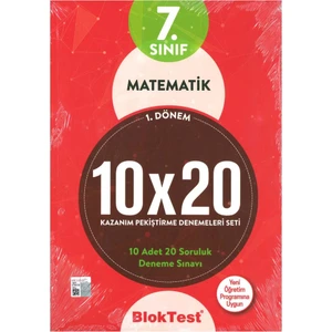Tudem Yayınları 7. Sınıf Matematik 10X20 Deneme 1. Dönem 2019