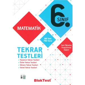 Tudem Yayınları 6. Sınıf Matematik Tekrar Testleri 2019