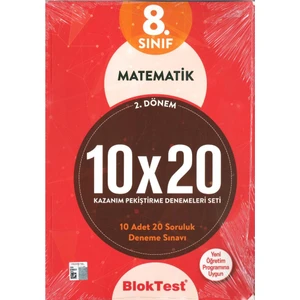 Tudem Yayınları Bloktest 8. Sınıf Matematik 10X20 Kap Deneme.(2. Dönem) 2019